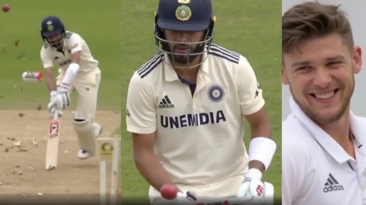 Josh Tongue Stuns KL Rahul with Middle-Stump Rocket in Edgbaston Test Thriller